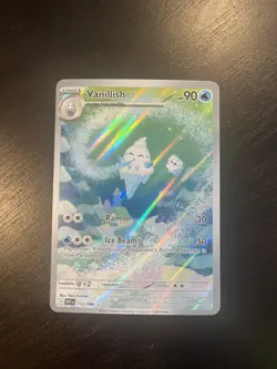 Pokemon TCG Vanillish - WHT White Flare Illustration Rare IR 112/086 - Image 1