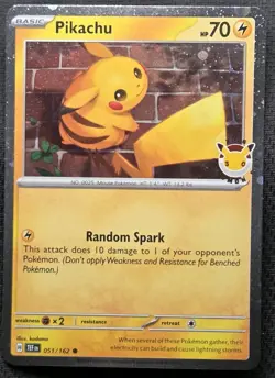 Pikachu Pokemon Day 2026 051/162 30th Anniversary Promo Pokemon NM Pack Fresh. - Image 1