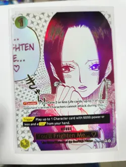 One Piece Boa Hancock You'll Frighten Me (Alt Art) OP14-118 Azure Sea's Seven - Image 3