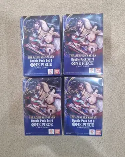 4x One Piece Double Pack Set 9 The Azure Sea’s Seven OP14 – Factory Sealed - Image 1