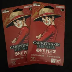 One Piece OP-13 Carrying On His Will - 2 Sleeved Booster Packs English Sealed - Image 1