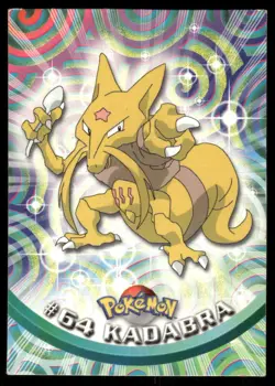 Pokemon Cards Kadabra #64 Topps Trading Cards Series 1 LP *3 - Image 1