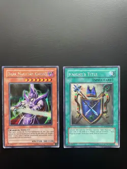 Yugioh Dark Magician Knight + Knights Title ROD-EN001 EN002 Secret Unlimited HP - Image 1
