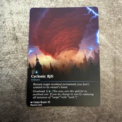 Cyclonic Rift - Custom Art MTG Magic The Gathering Playtest Card - Image 1