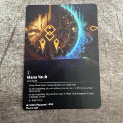 Mana Vault - Custom Art MTG Magic The Gathering Playtest Card - Image 1