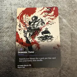 Demonic Tutor - Custom Art MTG Magic The Gathering Playtest Card - Image 1