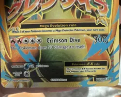 Pokemon M Charizard EX 13/108 Evolutions Ultra Rare Full Art Holo Mega Card Mint - Image 4