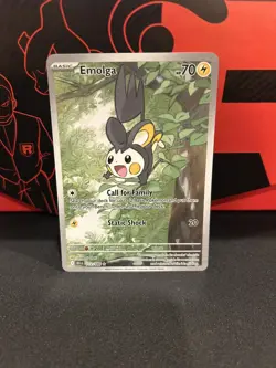 Emolga 112/086 NM Holo Illustration Rare Black Bolt Pokemon Card TCG English - Image 1