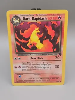 Dark Rapidash 44/82 Team Rocket Non-Holo Pokemon Card - Image 1
