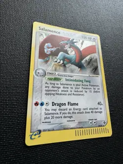 Salamence 19/97 Holo Rare EX Dragon Pokemon Card 2003 e-Reader - Image 2
