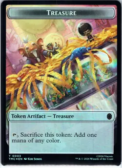 Treasure / Clue Double-Sided Token Teenage Mutant Ninja Turtles 3/2 NM Foil - Image 2