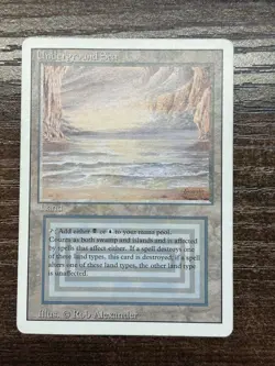 Underground Sea Revised Edition Dual Land MTG HP Raw - Image 1