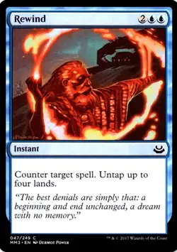X 1 Rewind NM-M MM3 047 MTG Magic The Gathering - Image 1