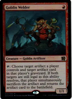 MTG: Duel Decks: Elves Vs. Inventors: Foil Goblin Welder: LP Condition - Image 1