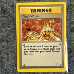 Vintage Pokemon Gym Heroes Misty's Wrath 114/132 Uncommon LP - Image 1