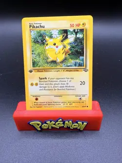 Pikachu 60/64 - Jungle 1st Edition Common Pokemon TCG NM - Image 1