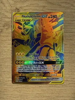 Pokemon TCG Pikachu & Zekrom GX SM248 Holo Promo Card - Image 1