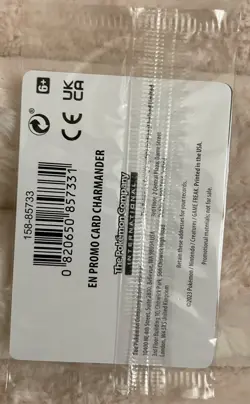 Pokemon Charmander Reverse Holo Card 004/165 GameStop Promo Sealed NM - Image 2