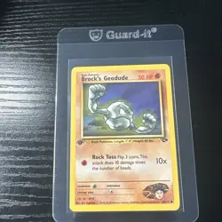 Brock’s Geodude 1st Edition Gym Challenge 68/132 WOTC Vintage Pokemon 1999 - Image 1