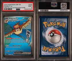 PIDGEOT #225 2023 POKEMON OBF OBSIDIAN FLAMES SPECIAL ILLUSTRATION RARE EX PSA 9 - Image 3