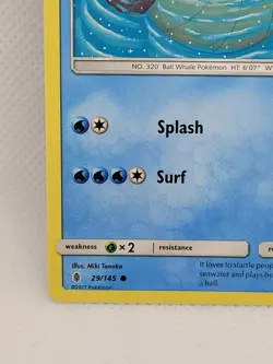 Wailmer 29/145 Sun & Moon: Guardians Rising NM Pokemon - Image 5