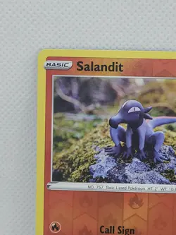 Pokemon - Salandit - 027/163 - Reverse Holo - Battle Styles - NM/M - New - Image 2
