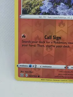 Pokemon - Salandit - 027/163 - Reverse Holo - Battle Styles - NM/M - New - Image 5