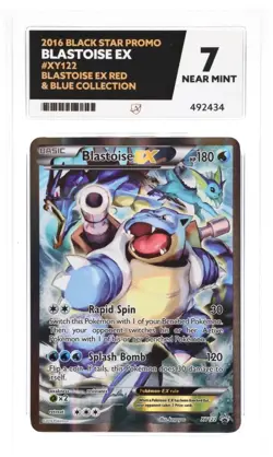 Pokemon TCG Blastoise EX XY122 Black Star Promo Full Art ACE 7 - Image 1