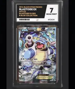 Pokemon TCG Blastoise EX XY122 Black Star Promo Full Art ACE 7 - Image 3
