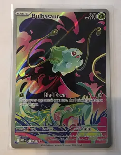 Pokemon Bulbasaur 133/132 Promo Mega Evolution Full Art IR NM - Image 1