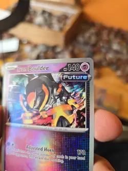 Pokemon TCG Prismatic Evolutions Iron Boulder Master Ball Pattern 046/131 - Image 3
