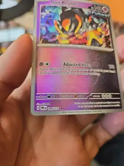 Pokemon TCG Prismatic Evolutions Iron Boulder Master Ball Pattern 046/131 - Image 5
