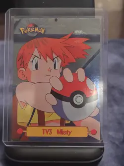 HOLO TV3 Misty 1999 Topps Pokemon TV Animation Holo Foil Black LP - Image 1