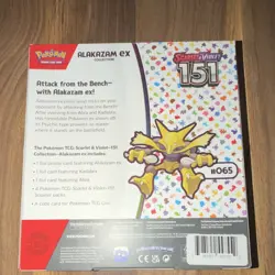 Pokemon Scarlet & Violet 151 Alakazam ex Promo Booster Collection Box English - Image 2