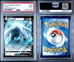 LUGIA V #138 FULL ART SILVER TEMPEST 2022 POKEMON SWSH SWORD & SHIELD PSA 9 MINT - Image 3