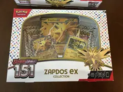 Pokemon TCG Scarlet & Violet 151 Zapdos ex Collection Box Lot NEW Sealed (2) - Image 2