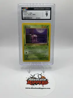 Pokemon Grimer Base Set 48/62 Fossil Regular 1st Edition CGC 9 MINT - Image 1