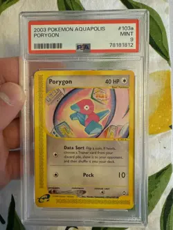 2003 Pokemon - Porygon Non-Holo - Aquapolis 103a/147 E Series - PSA 9 MINT! WOTC - Image 2