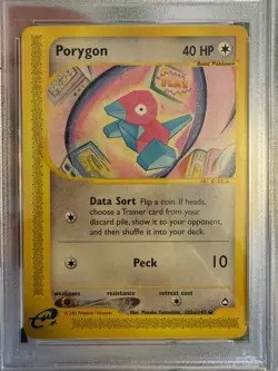 2003 Pokemon - Porygon Non-Holo - Aquapolis 103a/147 E Series - PSA 9 MINT! WOTC - Image 3