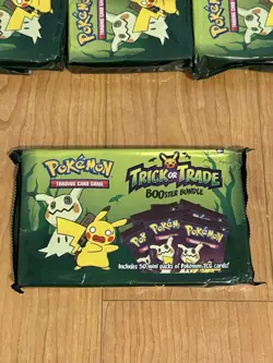 NEW Pokemon TCG Trick Or Trade BOOster Bundle 2023 x4 *200 TOTAL SEALED PACKS* - Image 4