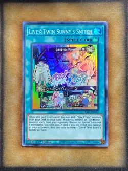 Yugioh Live Twin Sunny's Snitch DAMA-EN062 Super Rare 1st Ed NM - Image 1