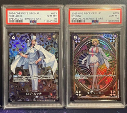 PSA10 Rob Lucci & Stussy SP one piece Japanese #093 #085 Sequential set SEQ - Image 1