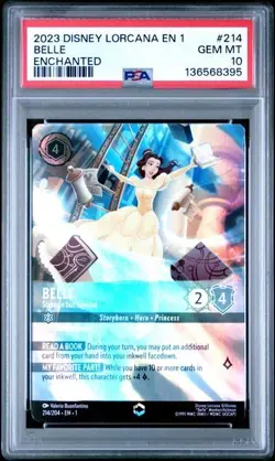 Belle Strange But Special Enchanted PSA 10 Disney Lorcana The First Chapter #214 - Image 1