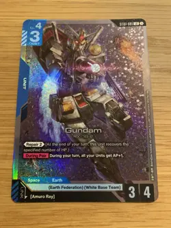 Gundam Card Game ST01-001 LR Gundam RX-78-2 - Image 1