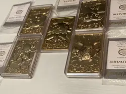 Set Of 5 23K Gold Plated Pokemon Cards Vintage 1999 Burger King + COA’s & Covers - Image 5