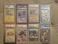 Pokemon Graded Card Bundle X8 Cards All Grades 9 And 10 - Image 1