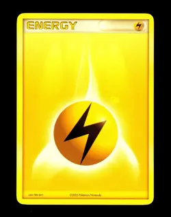 2005 Pokemon LIGHTING ENERGY Non Holo INK BLOT ERROR Misprint EX Series Set Card - Image 1