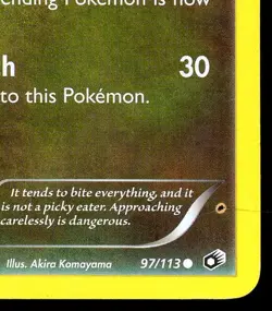 2013 Pokemon DEINO Legendary Treasures INK ERROR Non Holo MISPRINT Card 97/113 - Image 2