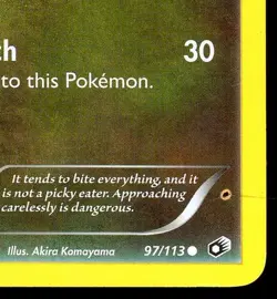 2013 Pokemon DEINO Legendary Treasures INK ERROR Non Holo MISPRINT Card 97/113 - Image 3