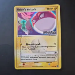 Holon’s Voltorb 71/113 - EX Delta Species - Common Stamped Holo Pokemon Card NM - Image 1